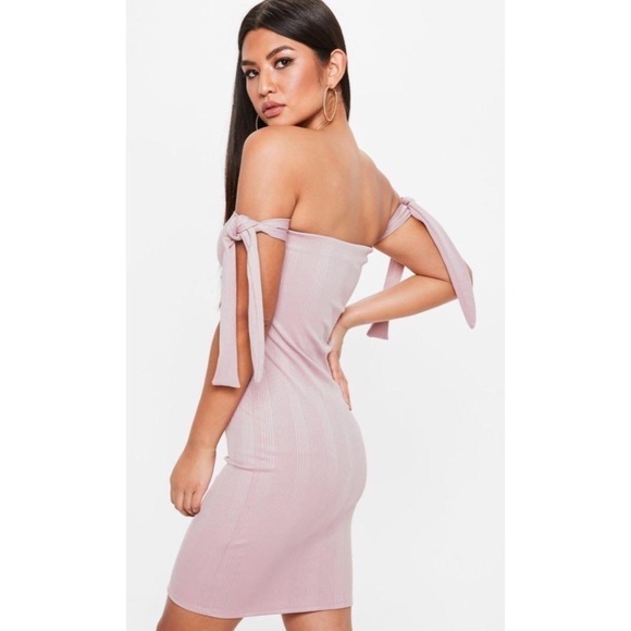 NWT Missguided Bandage Tie Sleeve Dress - Picture 1 of 9